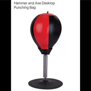 NIB Desktop Punching Bag - Red and Black